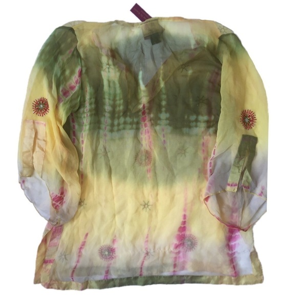Denning & Kane London Silk Sheer Tunic Coverup NWT - Picture 3 of 7